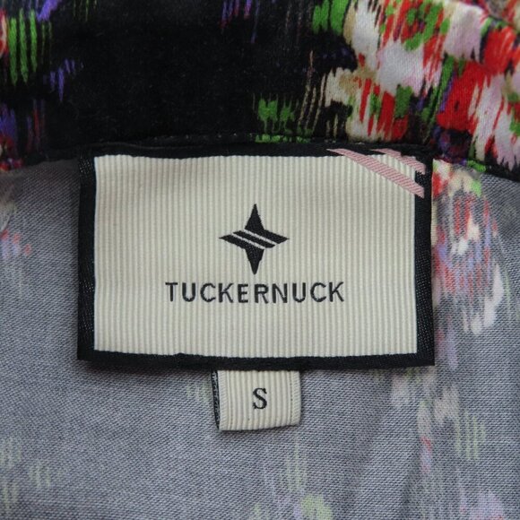 Tuckernuck Women Small Tate Onyx Falling Flowers Bouquet Dress Pleated Floral - Picture 6 of 10